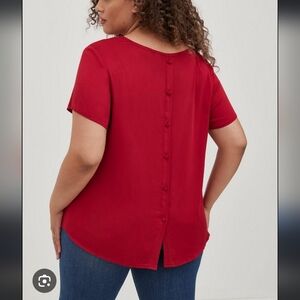 Torrid Abbey Challis Blouse - Size 1